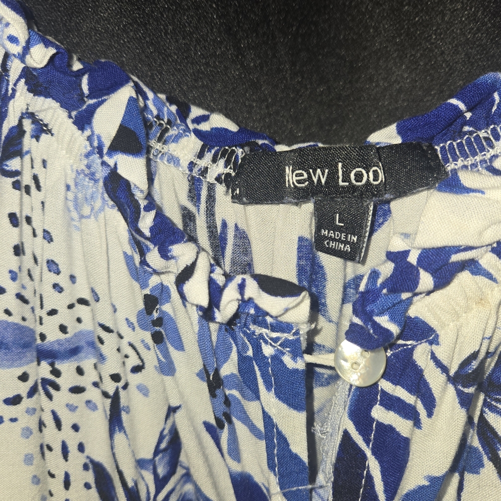 New Look Blue Sleeveless Sundress Maxi - Picture 4 of 5